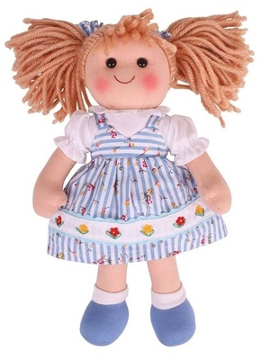 Bigjigs Toys Látková bábika Christina 34 cm