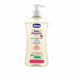 Chicco Baby Moments, Micelarna voda za kopel z bombažnim oljem 2v1, 500 ml, od 0m +